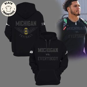 2023 Michigan Vs Everybody Full  Black Design 3D Hoodie
