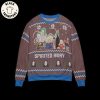 Spirited Away Characters Blue Christmas Design 3D Sweater