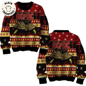 AC DC Hells Bells Christmas Design 3D Sweater