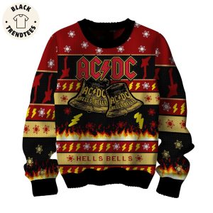 AC DC Hells Bells Christmas Design 3D Sweater