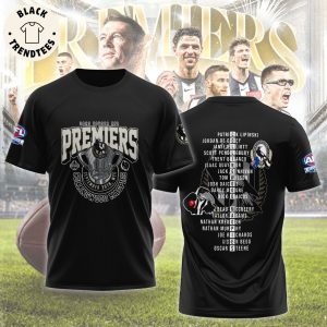 AFL Collingwood Magpies September 30th Black Design 3D T-Shirt