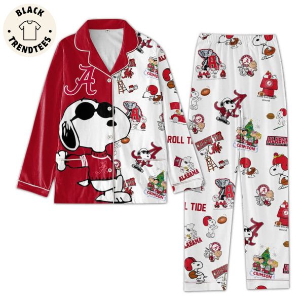 Alabama Crimson Portrait Design Pajamas Set