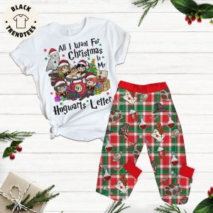 All I Want For Christmas Is My Hogwarts Letter White Design Pajamas Set
