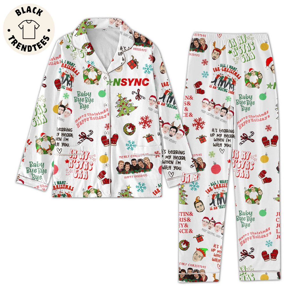 All I Want For Christmas White Design Pajamas Set