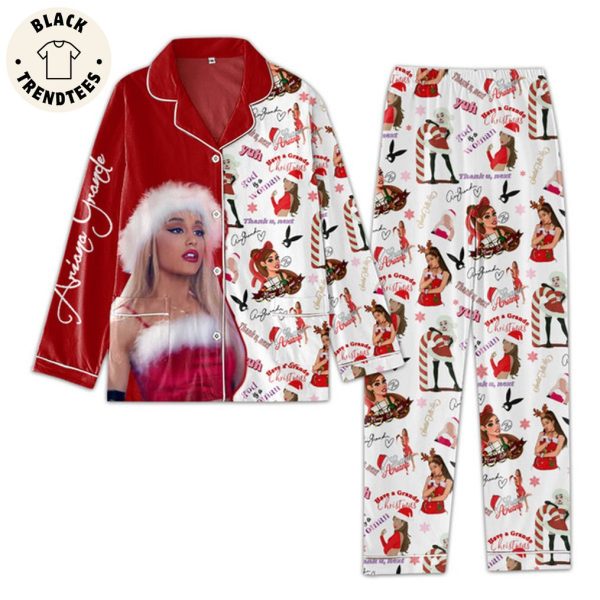 Ariona Grande Have A Grande Red Portrait Design Pajamas Set