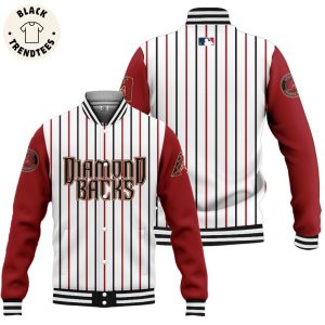 Arizona Diamondbacks MLB  White Striped Design Baseball Jacket