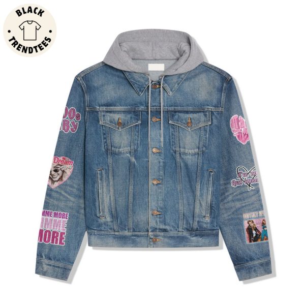 Britney Bitch Character Design Hooded Denim Jacket