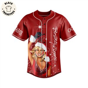 Britney Spears It’s Xmas Bitch Portrait Design Baseball Jersey