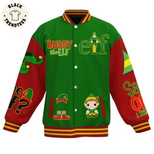 Buddy The ELF Christmas Green Red Design Baseball Jacket