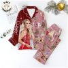 Britney Spears Red White Design Portrait Pajamas Set