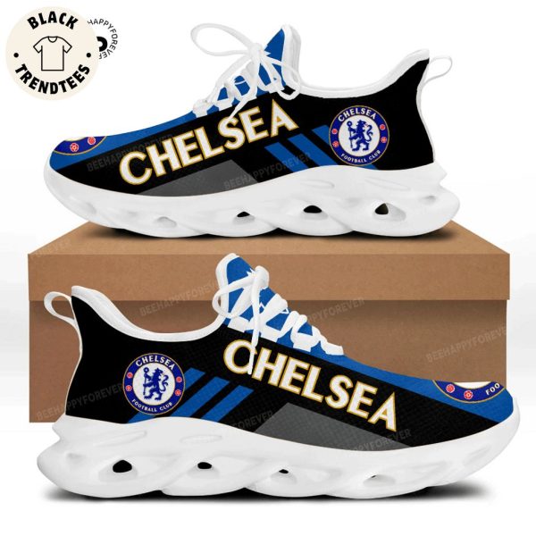 Chelsea Blue Black Design Max Soul Shoes