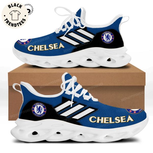 Chelsea Football Club Full Blue White Trim Design Max Soul Shoes