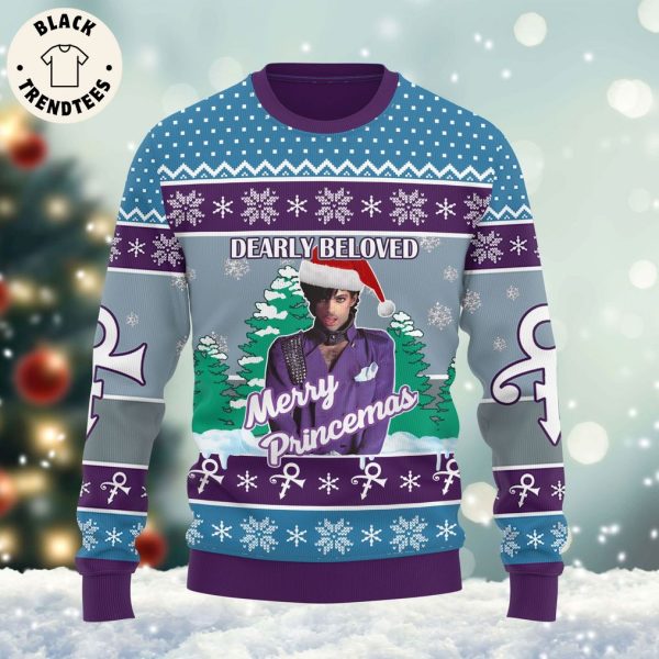 Dearly Beloved Merry Princemas Christmas Design 3D Sweater