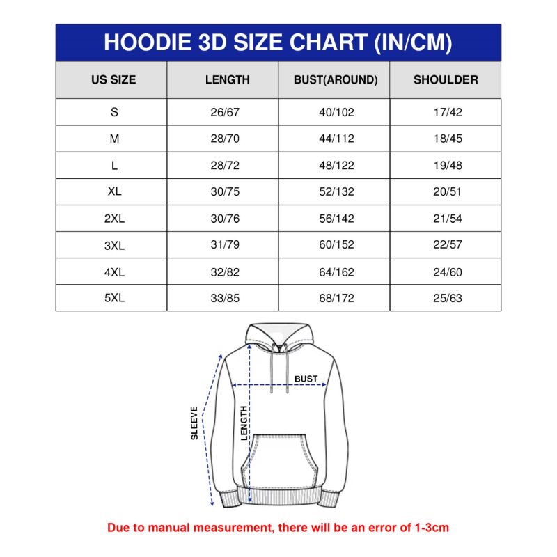 Ready To Discover Blue Yellow Design 3D Hoodie
