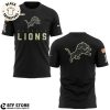 Detroit Lions Tiger Black Design 3D Hoodie