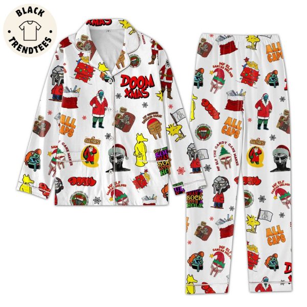 Doom Xmas Skull Design Pajamas Set