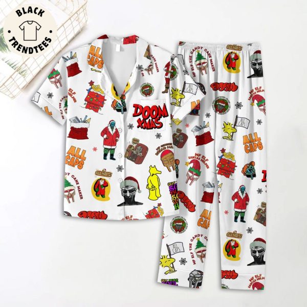 Doom Xmas Skull Design Pajamas Set