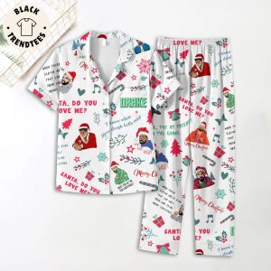 Drake Do You Love Me Portrait White Design Pajamas Set