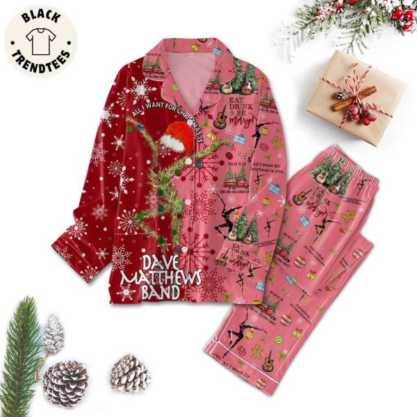 Eat Drink Be Merry Christmas Design Pajamas Set