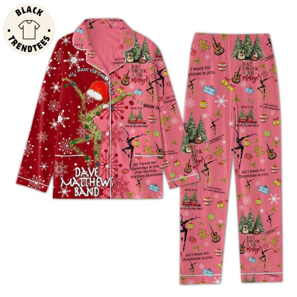 Eat Drink Be Merry Christmas Design Pajamas Set