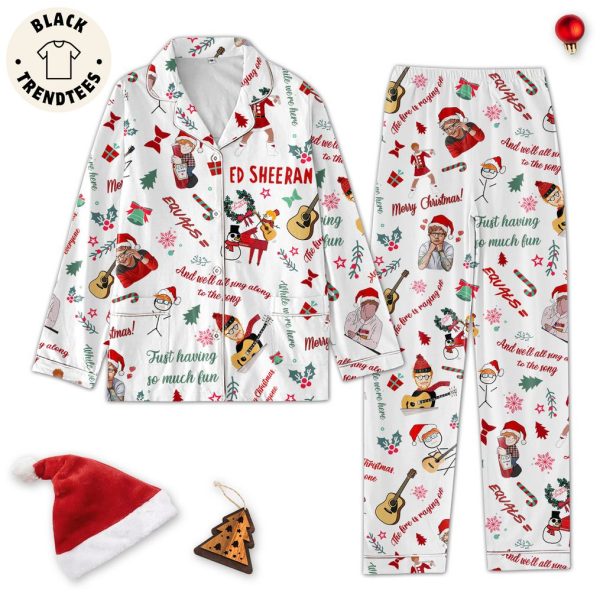 ED Sheeran Equals Fust Having So Much Fun Christmas Design Pajamas Set