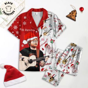 Ed Sheeran The Fire Is Ragging On Christmas Design Pajamas Set