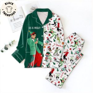 ELF Is Presley Green Design Pajamas Set