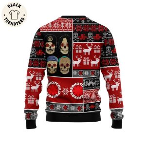 Eppers Red Hot Skull Christmas Design 3D Sweater