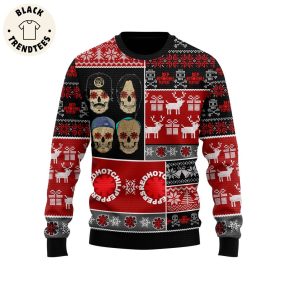 Eppers Red Hot Skull Christmas Design 3D Sweater