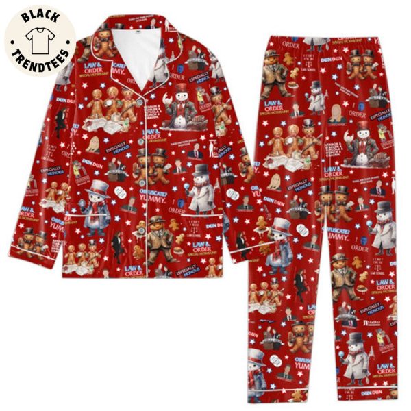 Especially Henous Red Design Pajamas Set