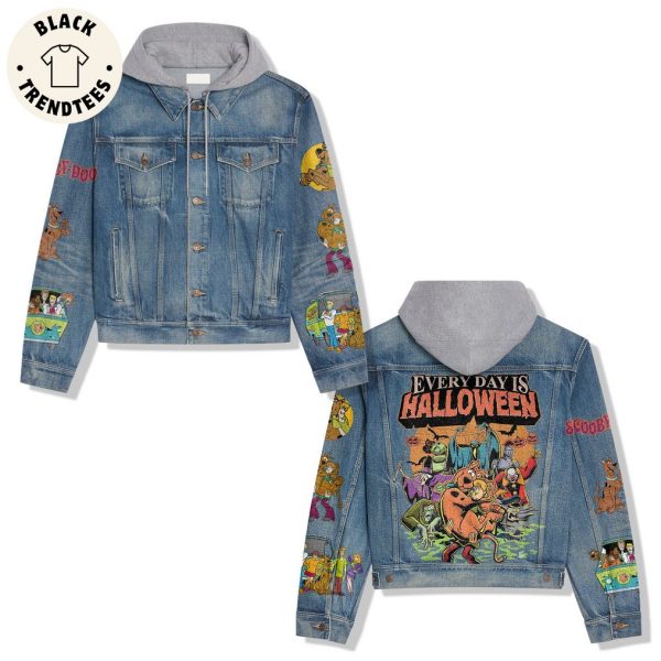 Everyday Is Halloween Scooby Design Hooded Denim Jacket