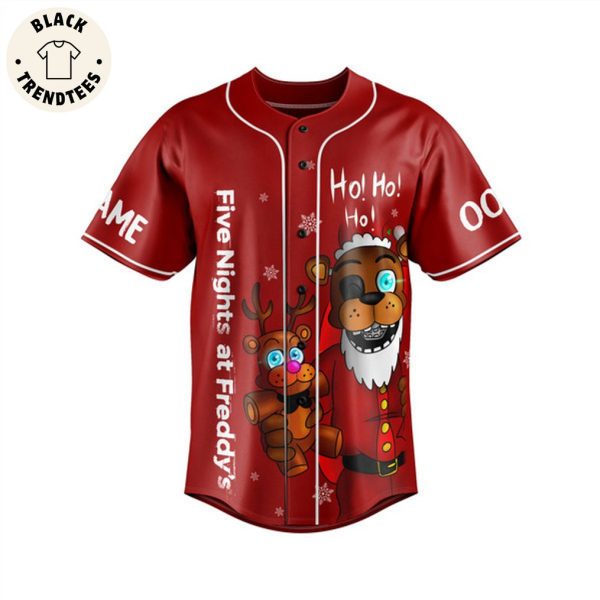 Five Night At Freddy’s Christmas Red Design Baseball Jersey