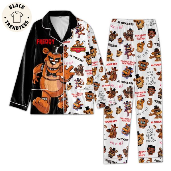 Freddy Al Toque Rey Black White Design Pajamas Set