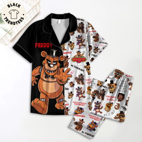 Freddy Al Toque Rey Black White Design Pajamas Set