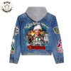 Little Women Own Your Storty This Christmas Design Hooded Denim Jacket