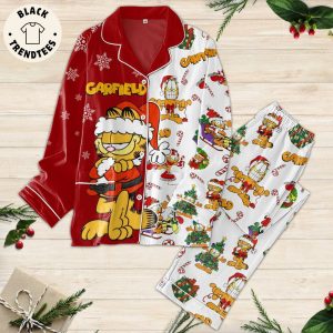 Garfield Christmas White Red Design Pajamas Set