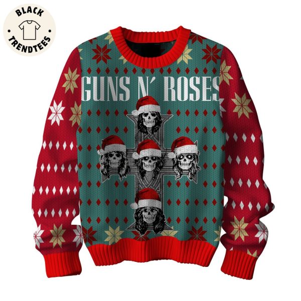 Guns N’ Roses Skull Design 3D Sweater