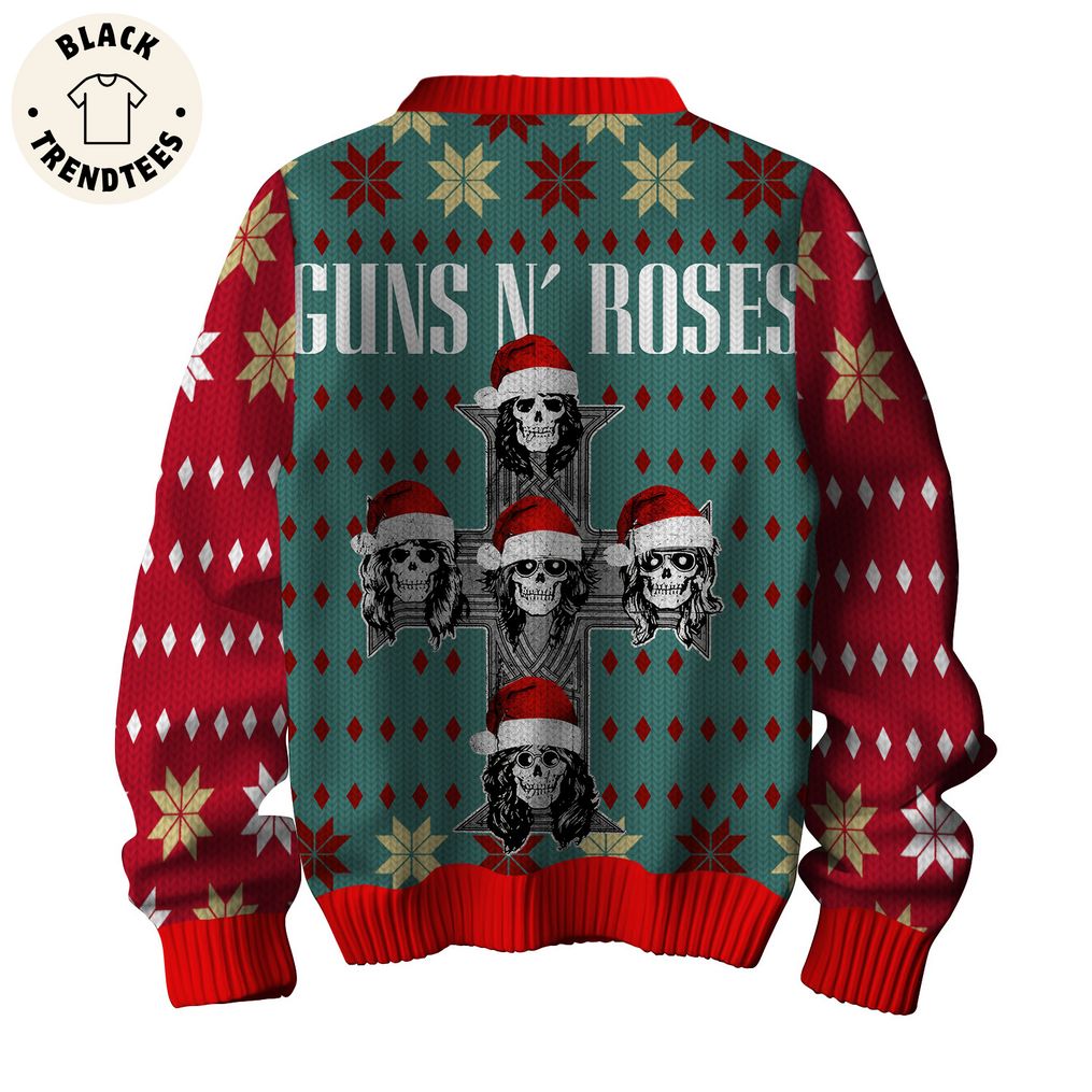Guns N' Roses Skull Design 3D Sweater