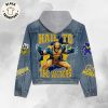 Kungdu Panda Holiday Mascot Design Hooded Denim Jacket