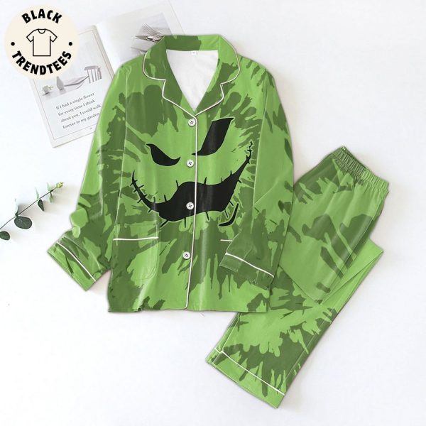 Halloween Green Design Pajamas Set