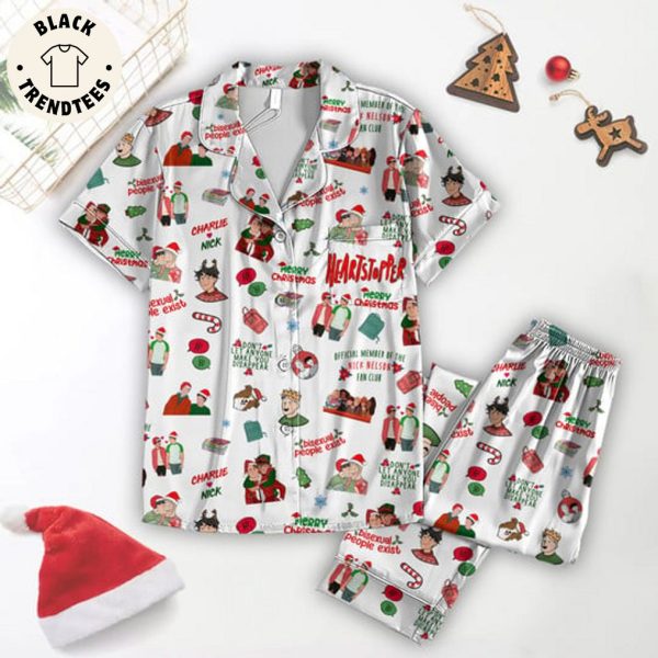 Heartstopper Merry Christmas White Design Pajamas Set