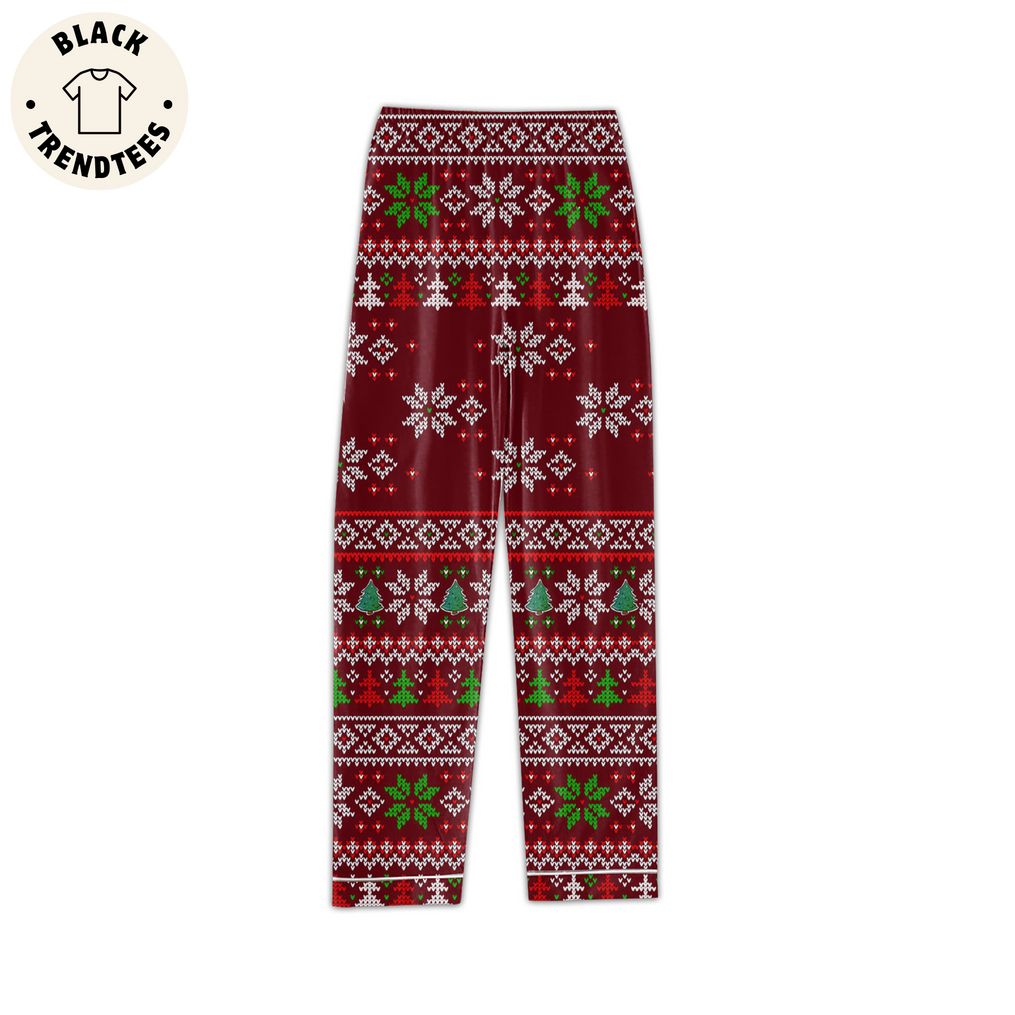 Home Alone Red Christmas Design Pajamas Set