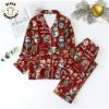 I Believe In Santa And Coffee Christmas Green Pajamas Set