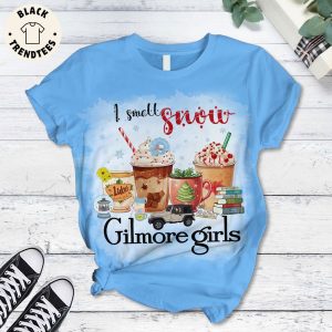 I Smell Snow Gilmore Girls Blue Design Pajamas Set