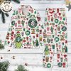 Merry Christmas Grinch Red Design Pajamas Set