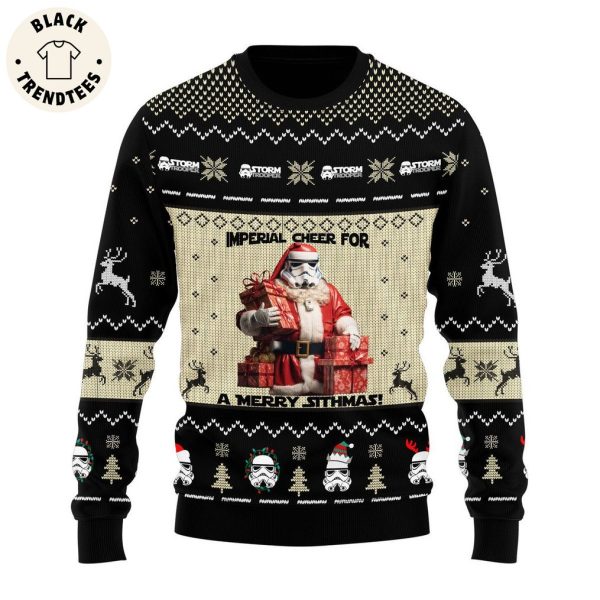 Imperial Cheer For A Merry Sithmas Black Design 3D Sweater