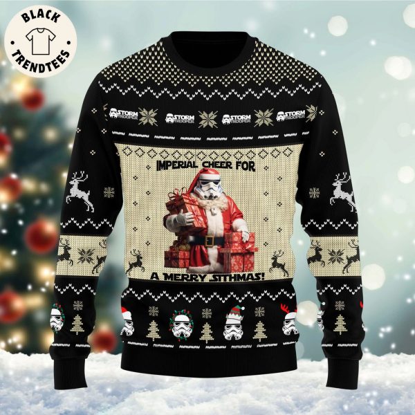 Imperial Cheer For A Merry Sithmas Black Design 3D Sweater