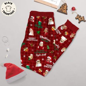 In My Heart Is A Christmas Tree Farm Merrt Swift-Mas Red Design Pajamas Set