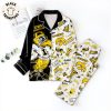 ASCE Christmas Yellow White Design Pajamas Set