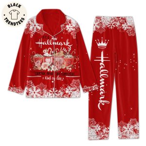 It’s A Hallmark Christmas Movies Hot Choocolate Kind Of Day Red Christmas Design Pajamas Set